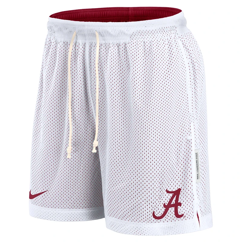 Men's Nike White/Crimson Alabama Crimson Tide Primetime Reversible Performance Shorts