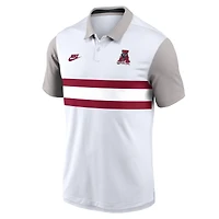 Men's Nike White/Gray Alabama Crimson Tide Athletic Prep Legacy Logo Vapor Dri-FIT Polo