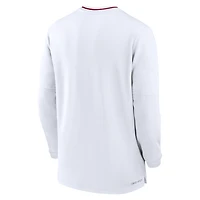 Haut à manches longues et demi-zip Nike Alabama Crimson Tide 2024 Sideline Coach Performance pour homme
