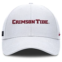 Casquette ajustable Nike Alabama Crimson Tide 2025 On-Field Rise Performance pour homme, blanche