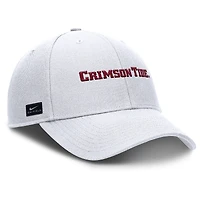 Casquette ajustable Nike Alabama Crimson Tide 2025 On-Field Rise Performance pour homme, blanche