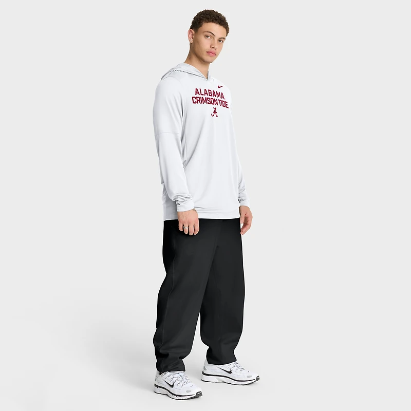 Men's Nike Alabama Crimson Tide 2025 Sideline Dri-FIT Long Sleeve Hoodie T-Shirt