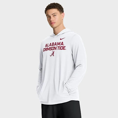 Men's Nike Alabama Crimson Tide 2025 Sideline Dri-FIT Long Sleeve Hoodie T-Shirt