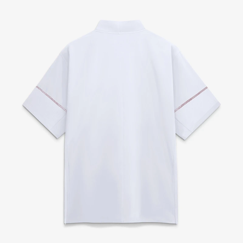 Veste d'entraîneur Nike blanche Alabama Crimson Tide 2026 Sideline à manches courtes et fermeture éclair au quart pour homme