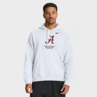 Men's Nike White Alabama Crimson Tide Basketball Two-Hit Club Fleece Pullover Hoodie
