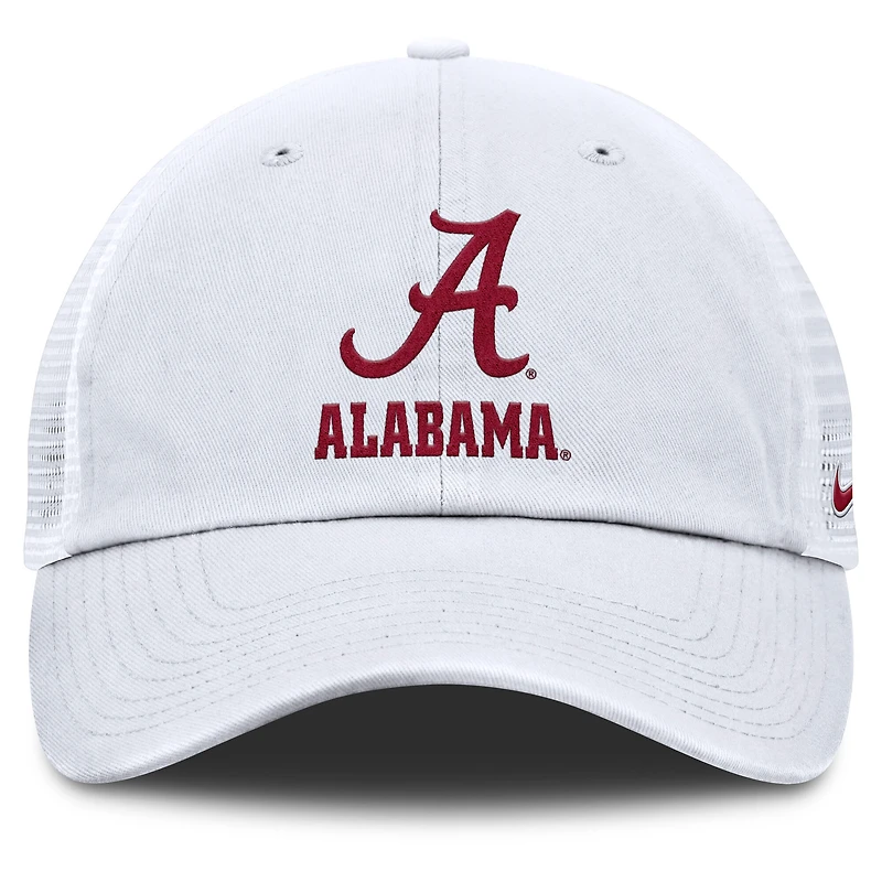 Casquette ajustable Nike Alabama Crimson Tide Club Trucker pour homme blanche