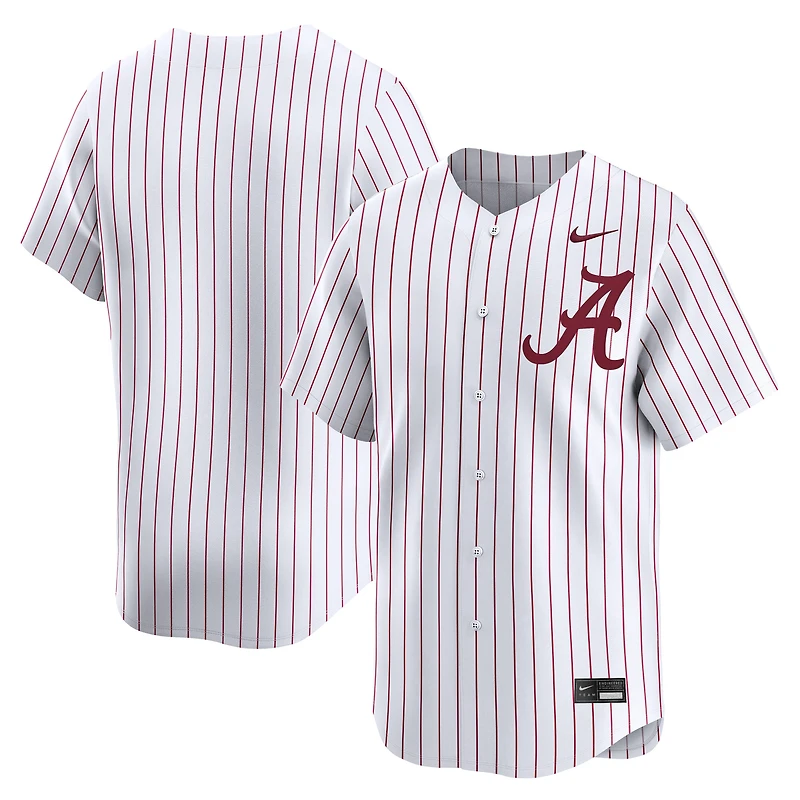 Men's Nike White Alabama Crimson Tide College Baseball Limited Jersey