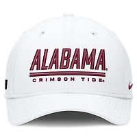Casquette Nike blanche pour homme Alabama Crimson Tide Game Day Rise Swooshflex