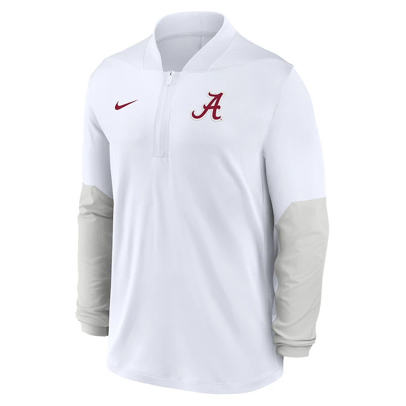 Men's Nike White Alabama Crimson Tide One Goal Performance Half-Zip Pullover