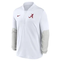 Men's Nike White Alabama Crimson Tide One Goal Performance Half-Zip Pullover