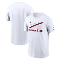 Men's Nike White Alabama Crimson Tide Primetime 2-Hit Swoosh T-Shirt