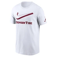 Men's Nike White Alabama Crimson Tide Primetime 2-Hit Swoosh T-Shirt