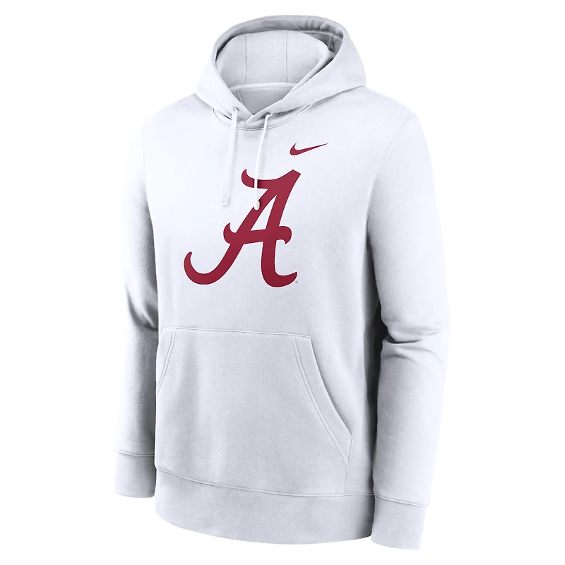 Men's Nike White Alabama Crimson Tide Primetime Club Fleece Pullover Hoodie