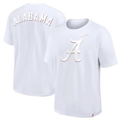 Men's Nike White Alabama Crimson Tide Statement 2-Hit Max90 T-Shirt