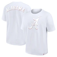 Men's Nike White Alabama Crimson Tide Statement 2-Hit Max90 T-Shirt