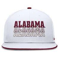 Men's Nike  White Alabama Crimson Tide True Primetime Performance Fitted Hat