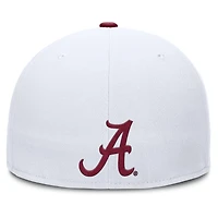 Men's Nike  White Alabama Crimson Tide True Primetime Performance Fitted Hat