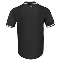 Maillot de baseball réplique à boutons complets en maille Alabama Crimson Tide Pro Standard noir pour hommes