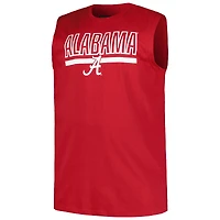 Men's Profile Crimson Alabama Tide Big & Tall Tank Top