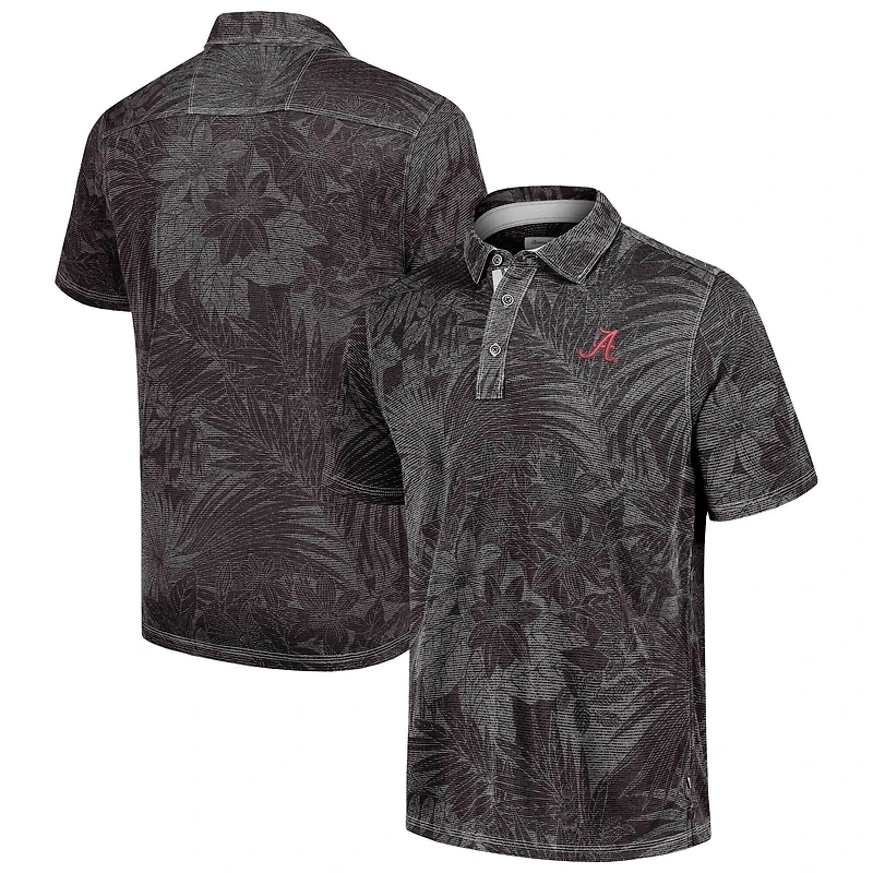 Men's Tommy Bahama Black Alabama Crimson Tide Sport Santiago Paradise Polo
