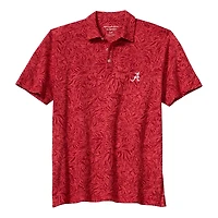 Polo Tommy Bahama Crimson Alabama Tide IslandZone Wild Hibiscus Tri-Blend pour homme