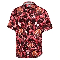Chemise boutonnée pour homme Tommy Bahama Crimson Alabama Tide Veracruz Cay First Down Blooms