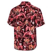 Chemise boutonnée pour homme Tommy Bahama Crimson Alabama Tide Veracruz Cay First Down Blooms