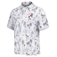 Men's Tommy Bahama Gray Alabama Crimson Tide Sport Cabana Shores IslandZone Tri-Blend Polo