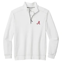 Veste mi-zippée Tommy Bahama blanche Alabama Crimson Tide Montego Bay pour homme