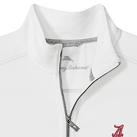 Men's Tommy Bahama White Alabama Crimson Tide Montego Bay Half-Zip Jacket