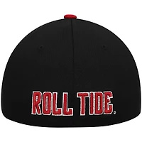 Men's Top of the World Black/Crimson Alabama Crimson Tide Two-Tone Reflex Hybrid Tech Flex Hat