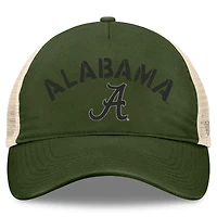 Chapeau réglable Top of the World Hunter Green Alabama Crimson Tide OHT pour hommes, appréciation militaire Glory Trucker