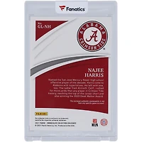 Najee Harris Alabama Crimson Tide 2021 Panini Immaculate Collection Collegiate Gloves Dual-Color Relic #GL-NH #32/74 Rookie Card