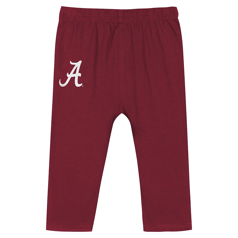 Newborn & Infant Alabama Crimson Tide Double Up Long Sleeve Bodysuit Pant Set