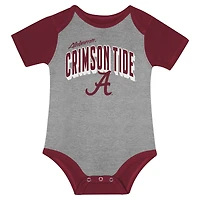 Newborn & Infant Alabama Crimson Tide Dynamic Duo Bodysuit, Bib Cuffed Knit Hat Set