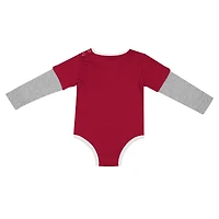 Newborn & Infant Colosseum Cardinal Alabama Crimson Tide Next Stop Long Sleeve Bodysuit