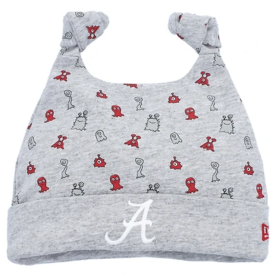 Bonnet en tricot à revers Newborn & Infant New Era gris chiné Alabama Crimson Tide Critter