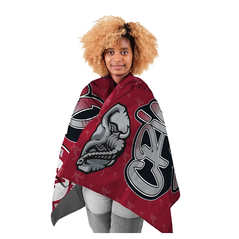 Cape de héros portable Pegasus Alabama Crimson Tide 54" x 70"