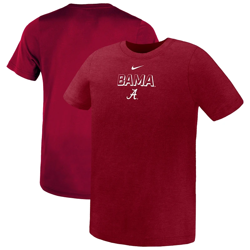 T-shirt Nike Crimson Alabama Tide Legend Performance pour enfant d'âge préscolaire