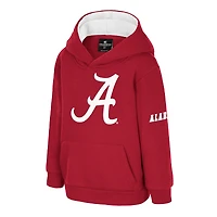 Sweat à capuche en polaire gros logo pour tout-petit Colosseum Crimson Alabama Tide