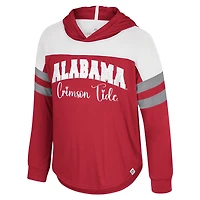 T-shirt à manches longues et capuche pour tout-petit Colosseum Crimson Alabama Tide Reflection