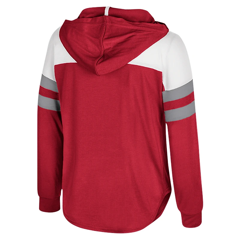 T-shirt à manches longues et capuche pour tout-petit Colosseum Crimson Alabama Tide Reflection