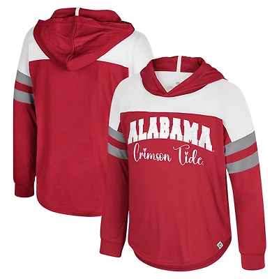 T-shirt à manches longues et capuche pour tout-petit Colosseum Crimson Alabama Tide Reflection