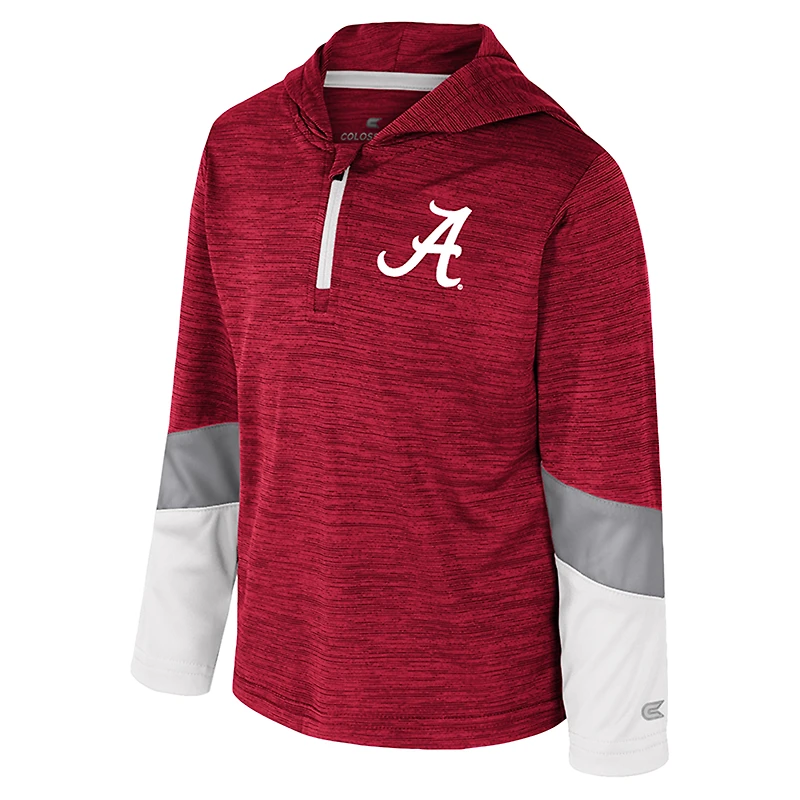 Toddler Colosseum Crimson Alabama Tide Rylos Quarter-Zip Windshirt
