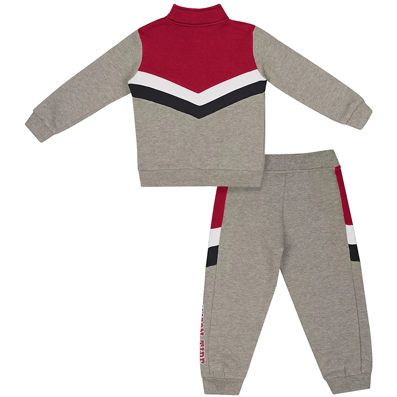 Toddler Colosseum  Heather Gray Alabama Crimson Tide Clarence Fleece Quarter-Zip Sweatshirt & Sweatpants Set