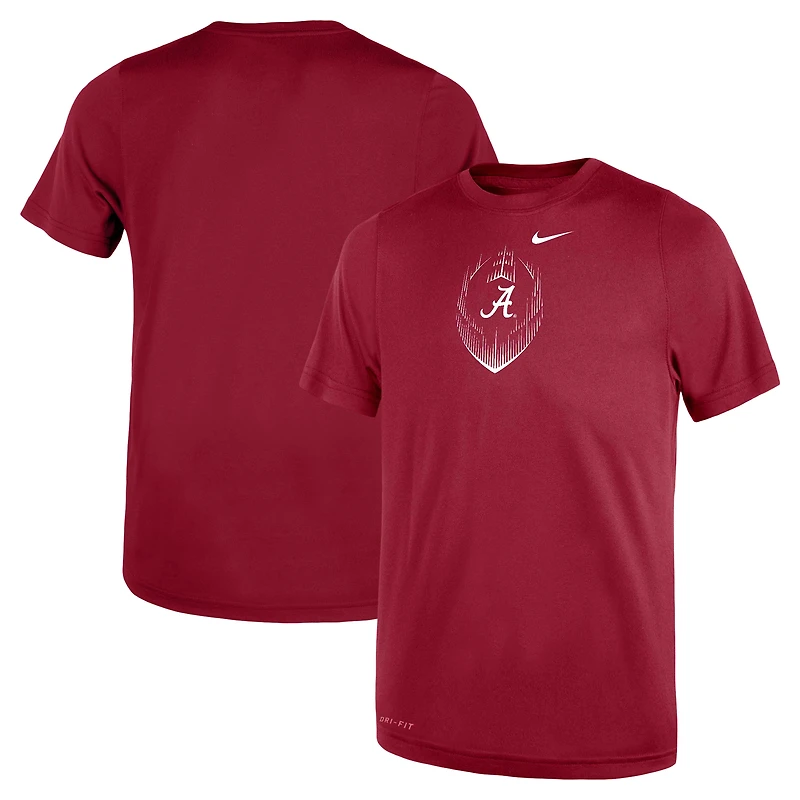 Toddler Nike Crimson Alabama Tide Legend Football Performance T-Shirt