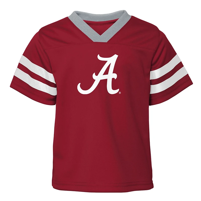 Ensemble haut et pantalon à col en V pour tout-petits Outerstuff Crimson/Gray Alabama Crimson Tide Red Zone deux pièces