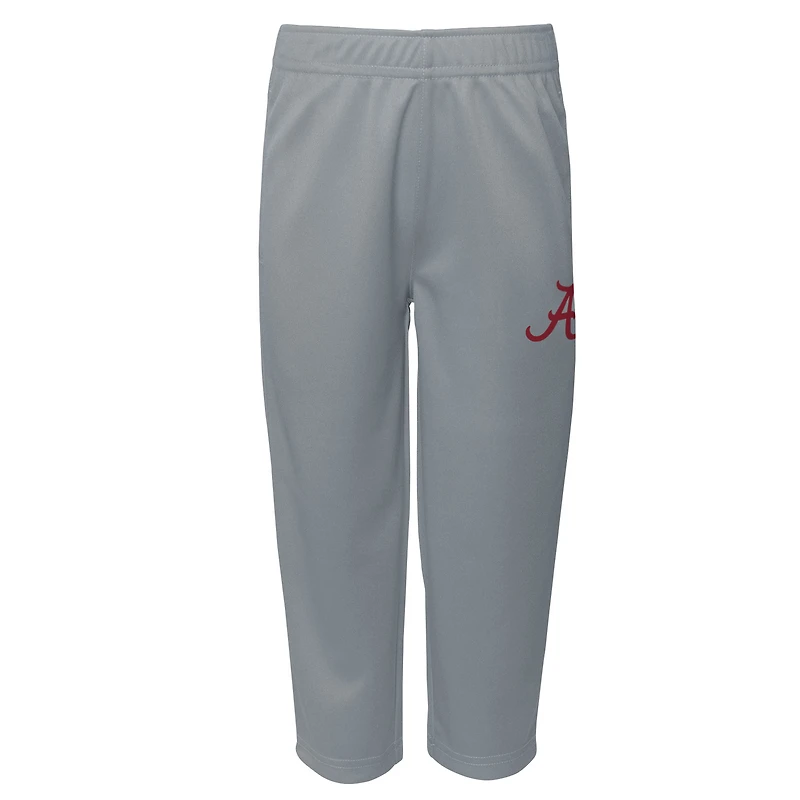 Ensemble haut et pantalon à col en V pour tout-petits Outerstuff Crimson/Gray Alabama Crimson Tide Red Zone deux pièces