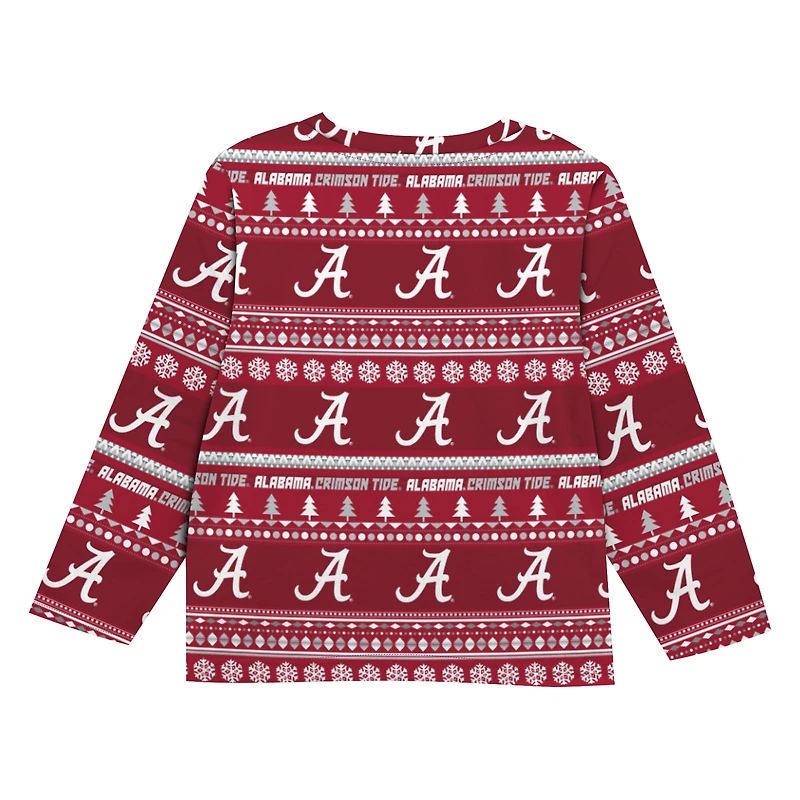 Toddler Outerstuff Crimson Alabama Tide Ugly Sweater Pajama Set