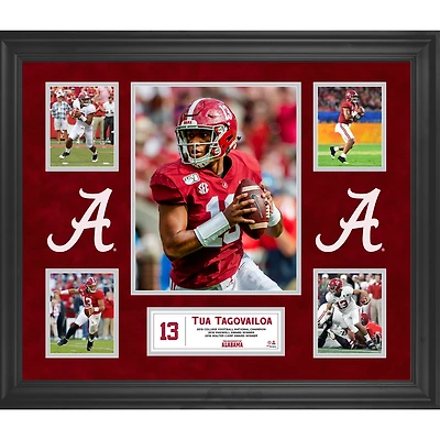 Tua Tagovailoa Alabama Crimson Tide Collage de 5 photos encadrées